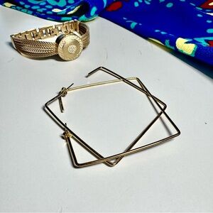 Gold plated earrings